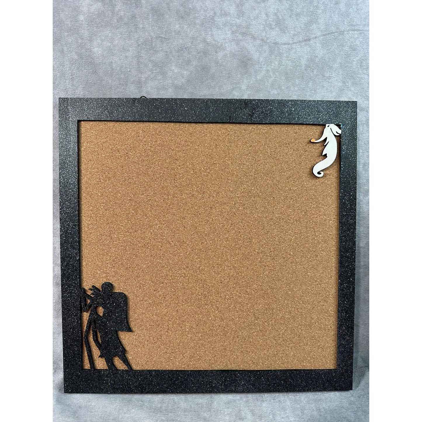 Custom Disney Pin Board - NBC Jack Sally Zero - Wood Border