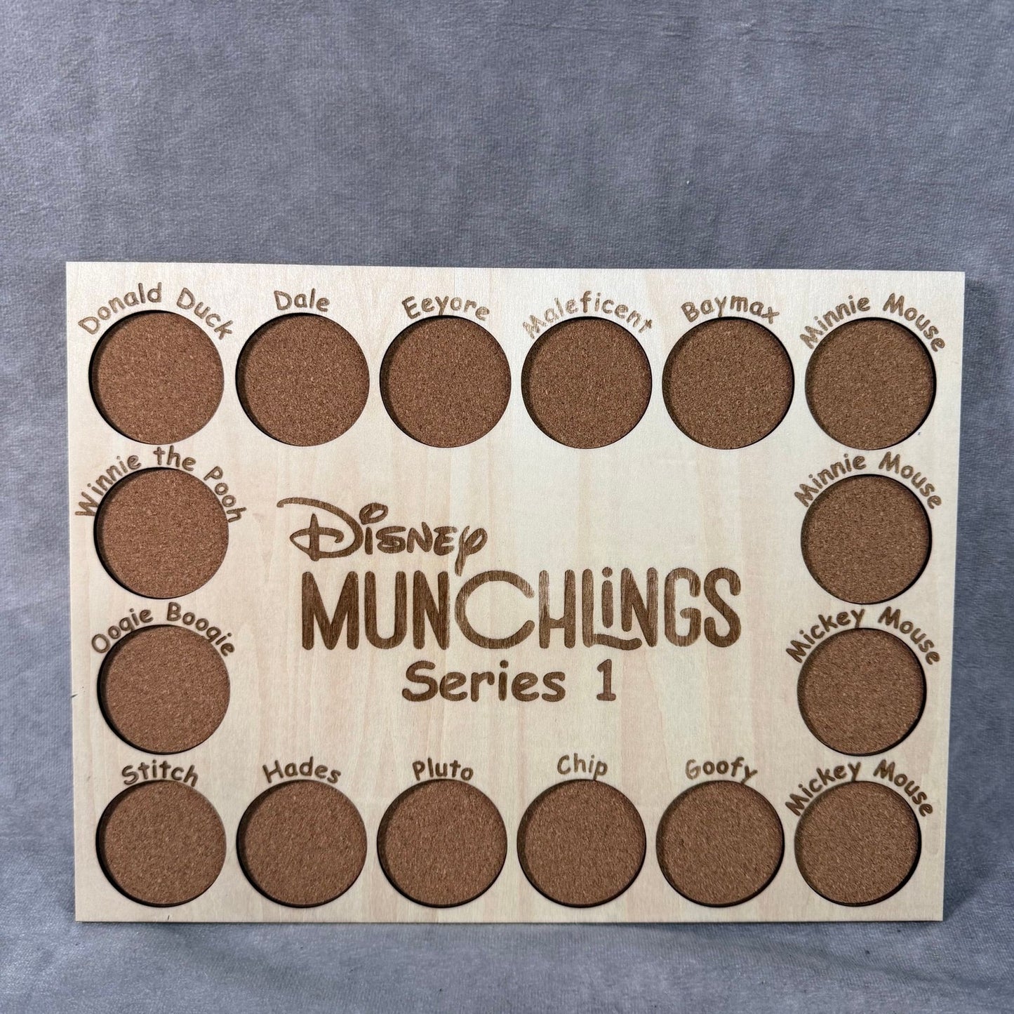Custom Disney Pin Board - Munchlings Series 1 - Fits Entire Set!