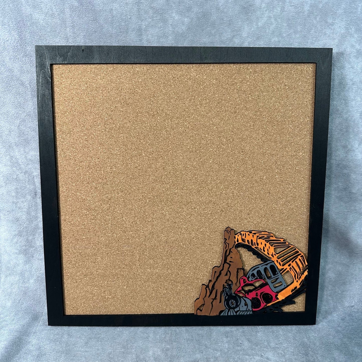 Custom Disney Pin Board - Big Thunder Mountain Wood Frame