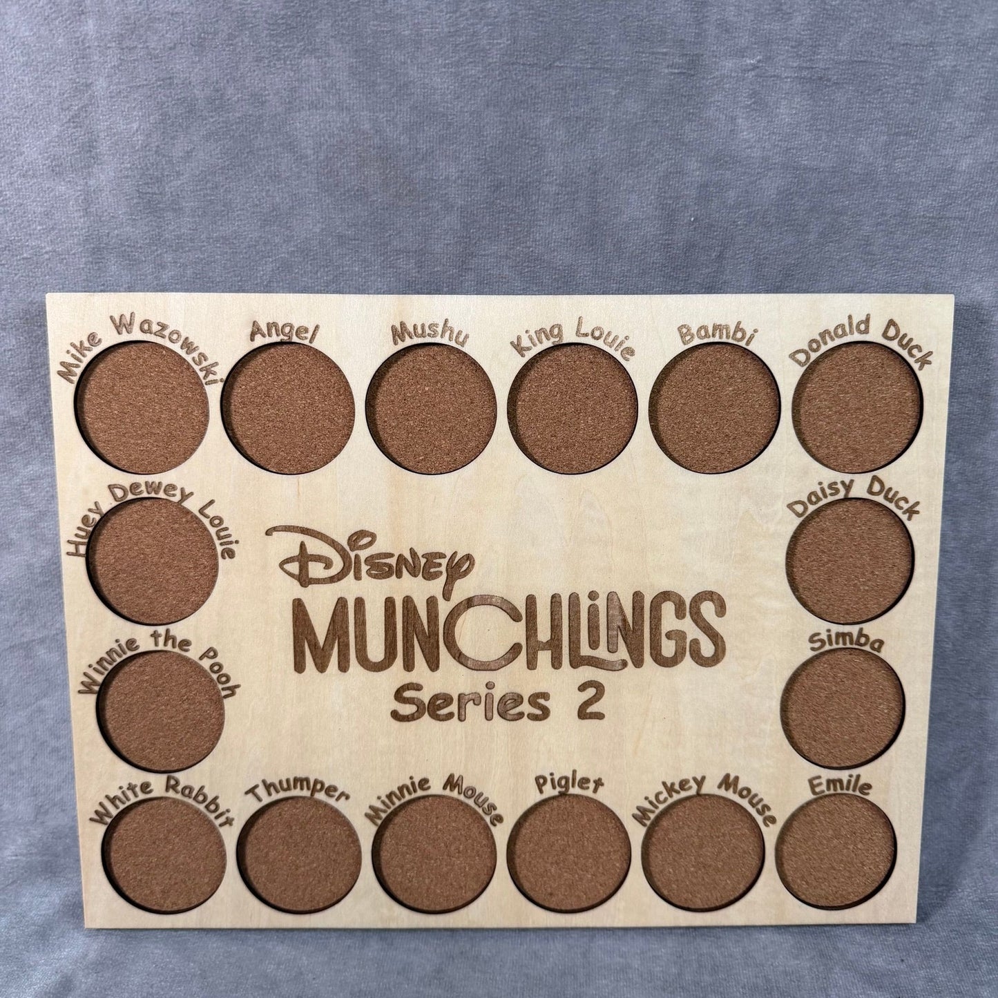 Custom Disney Pin Board - Munchlings Series 2 - Fits Entire Set!
