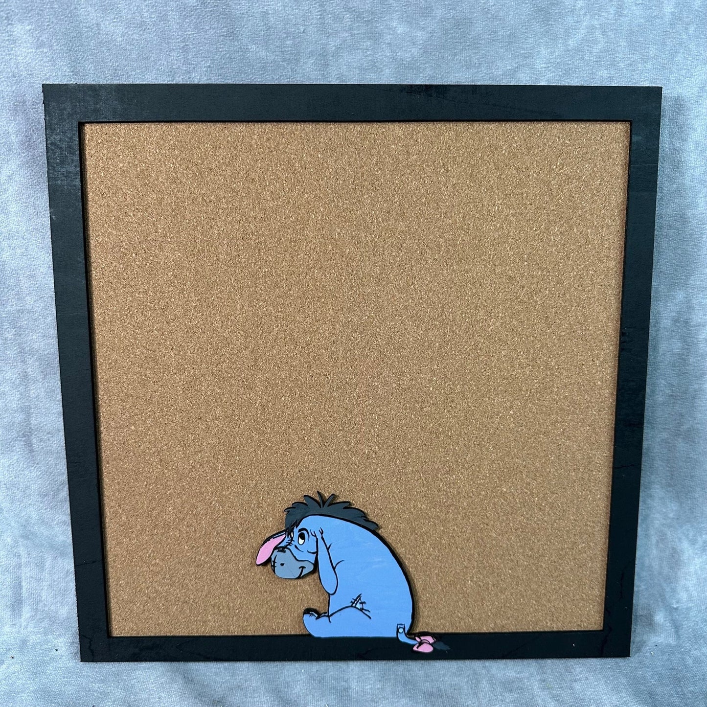 Custom Disney Pin Board - Eeyore - Wood Frame