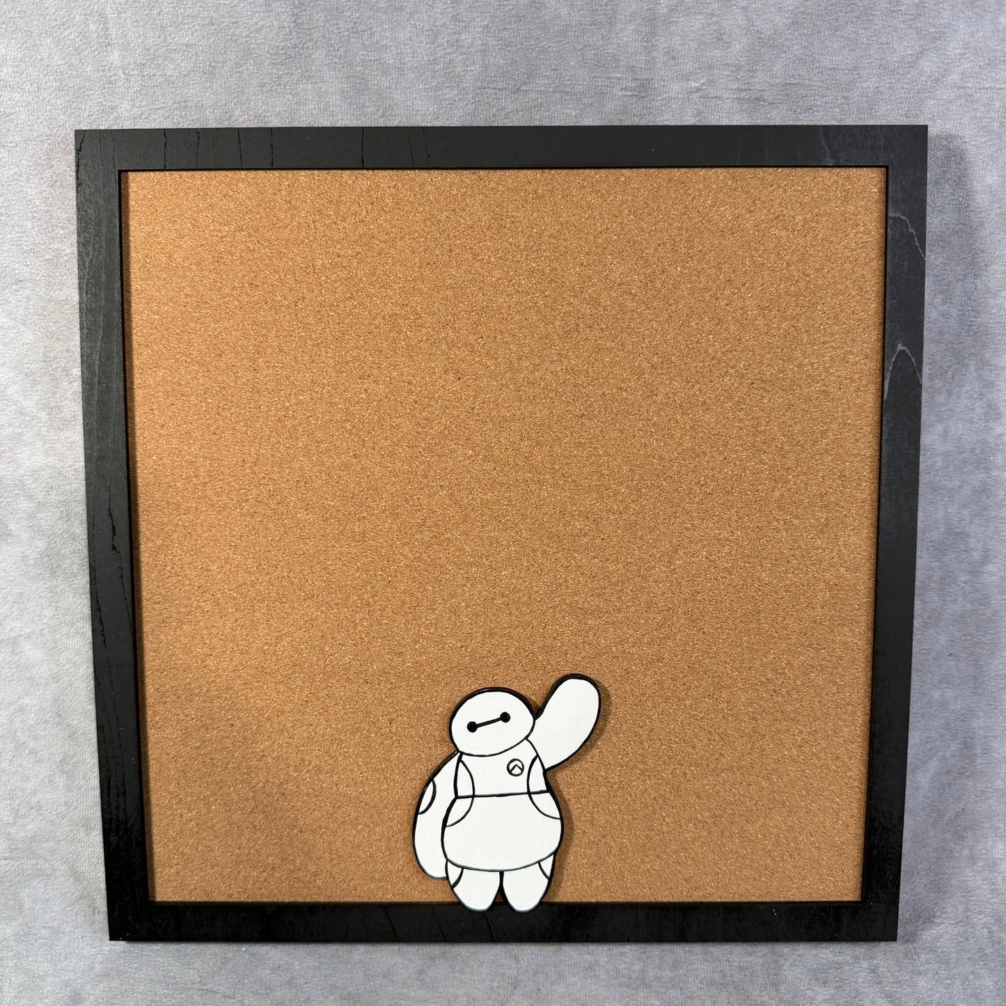 Custom Disney Pin Board - Baymax - Wood Frame