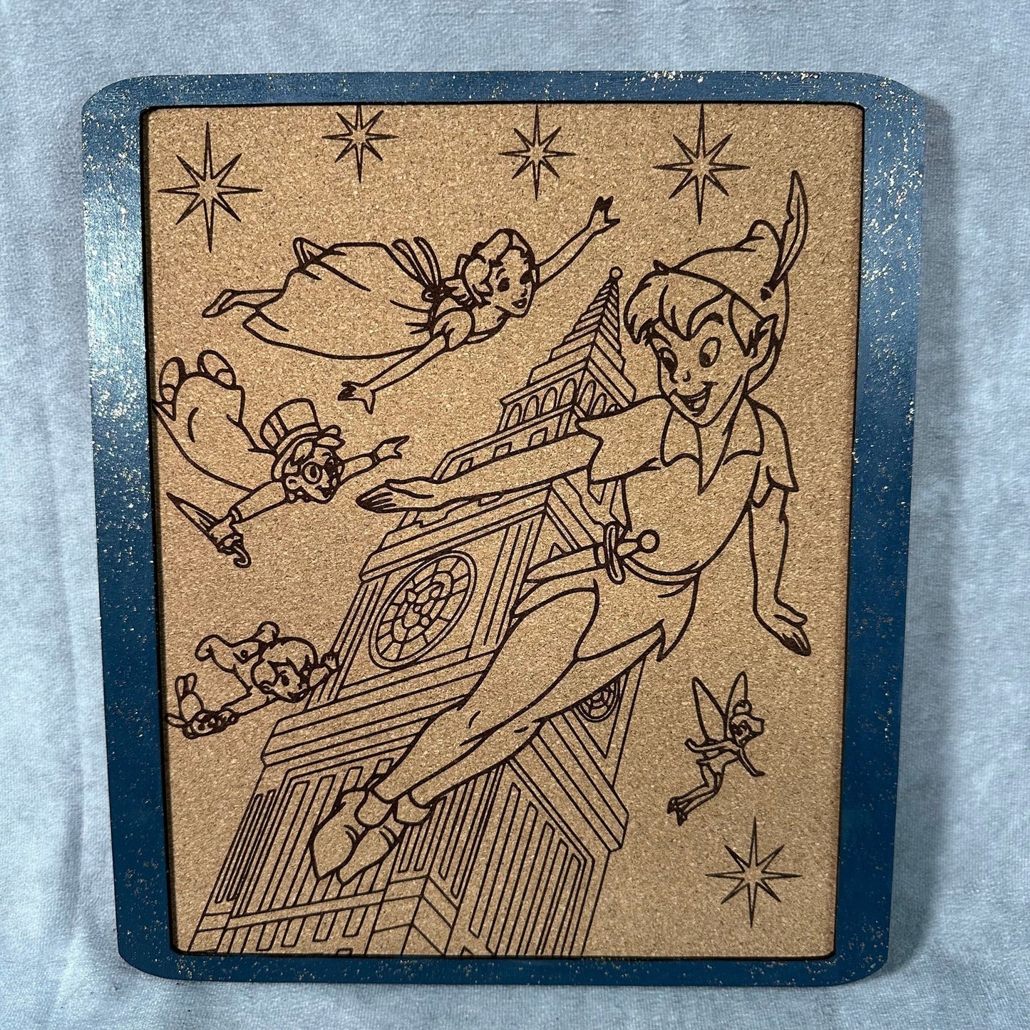Custom Disney Pin Board - Peter Pan - Laser Engraved