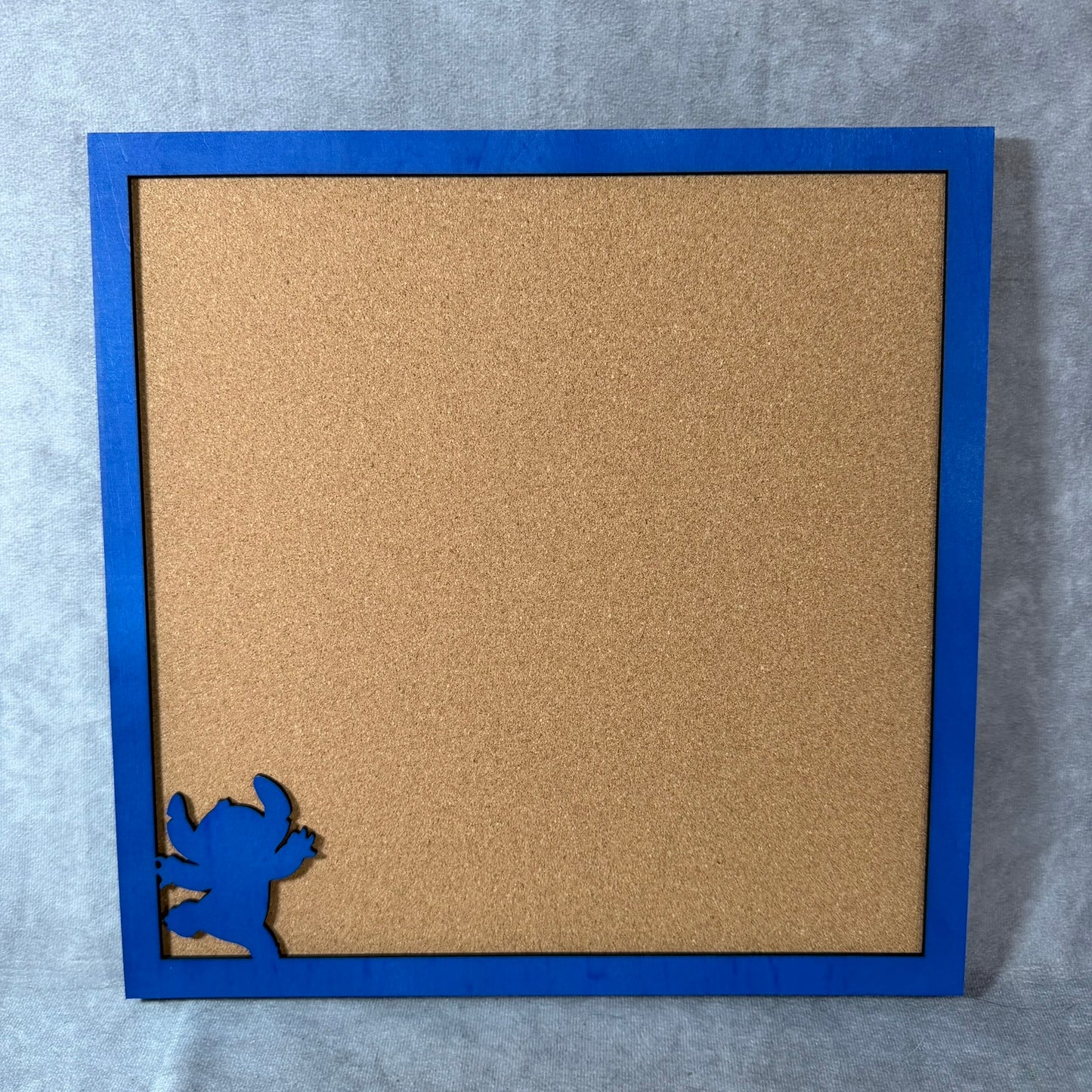 Custom Disney Pin Board - Stitch - Wood Border