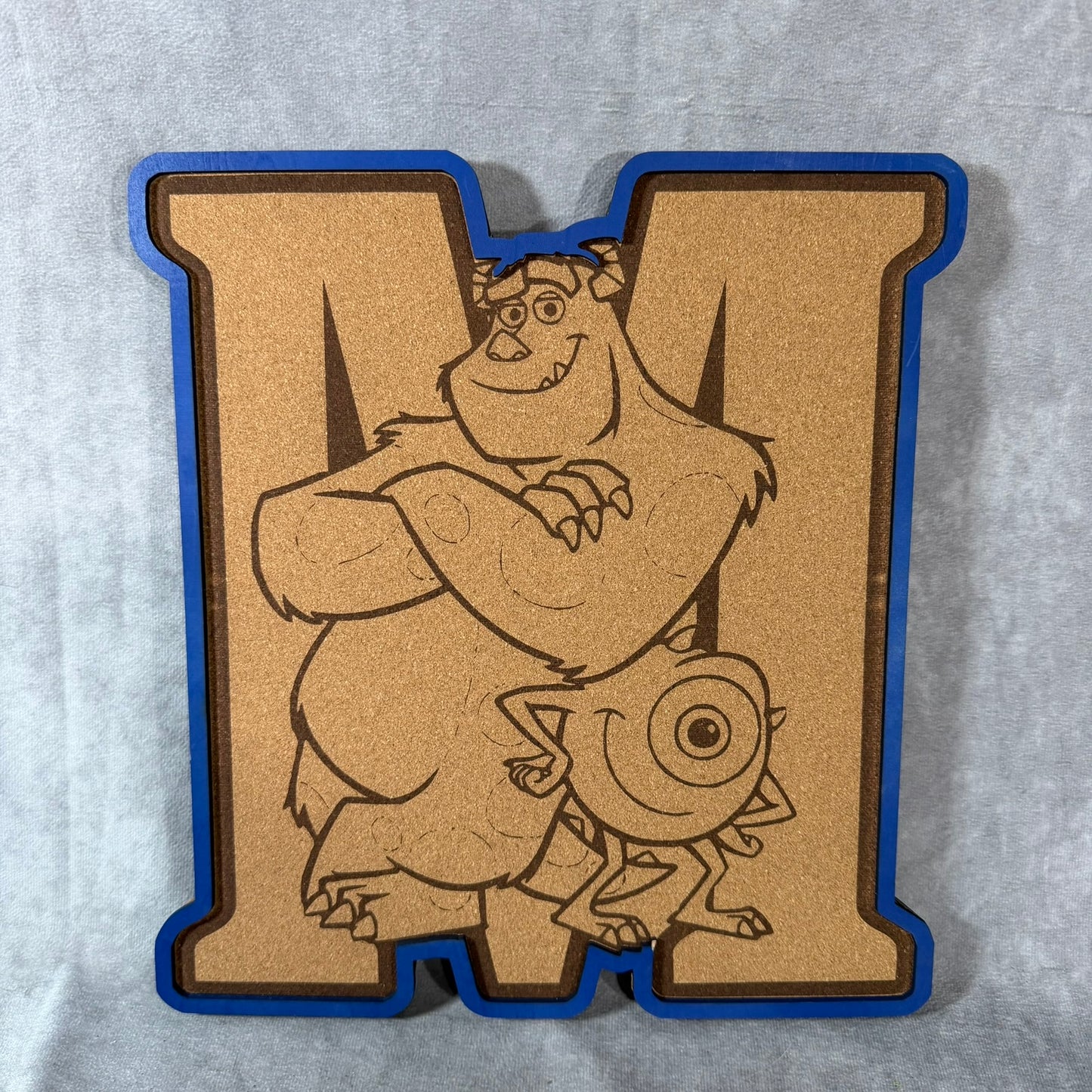 Custom Disney Pin Board - Monsters Inc. - Laser Engraved