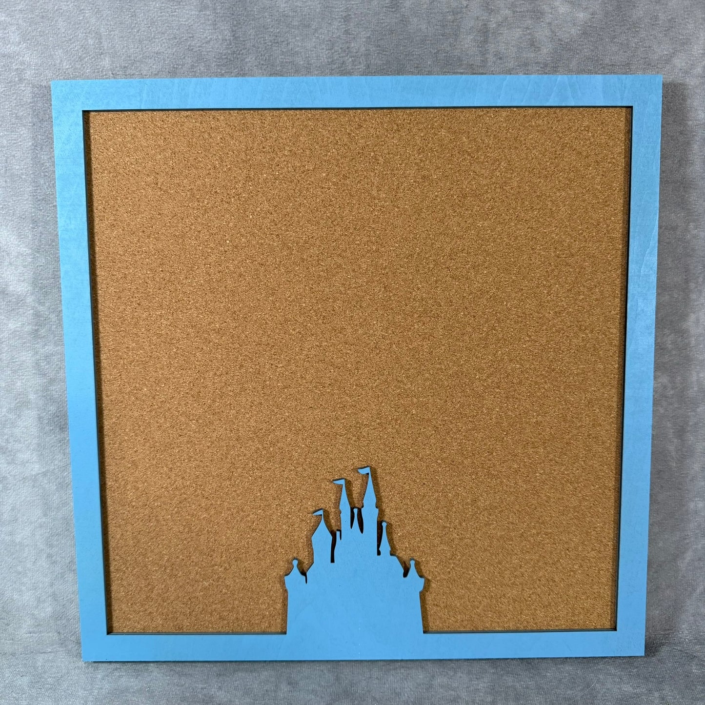 Custom Disney Pin Board - Cinderella Castle - Wood Border