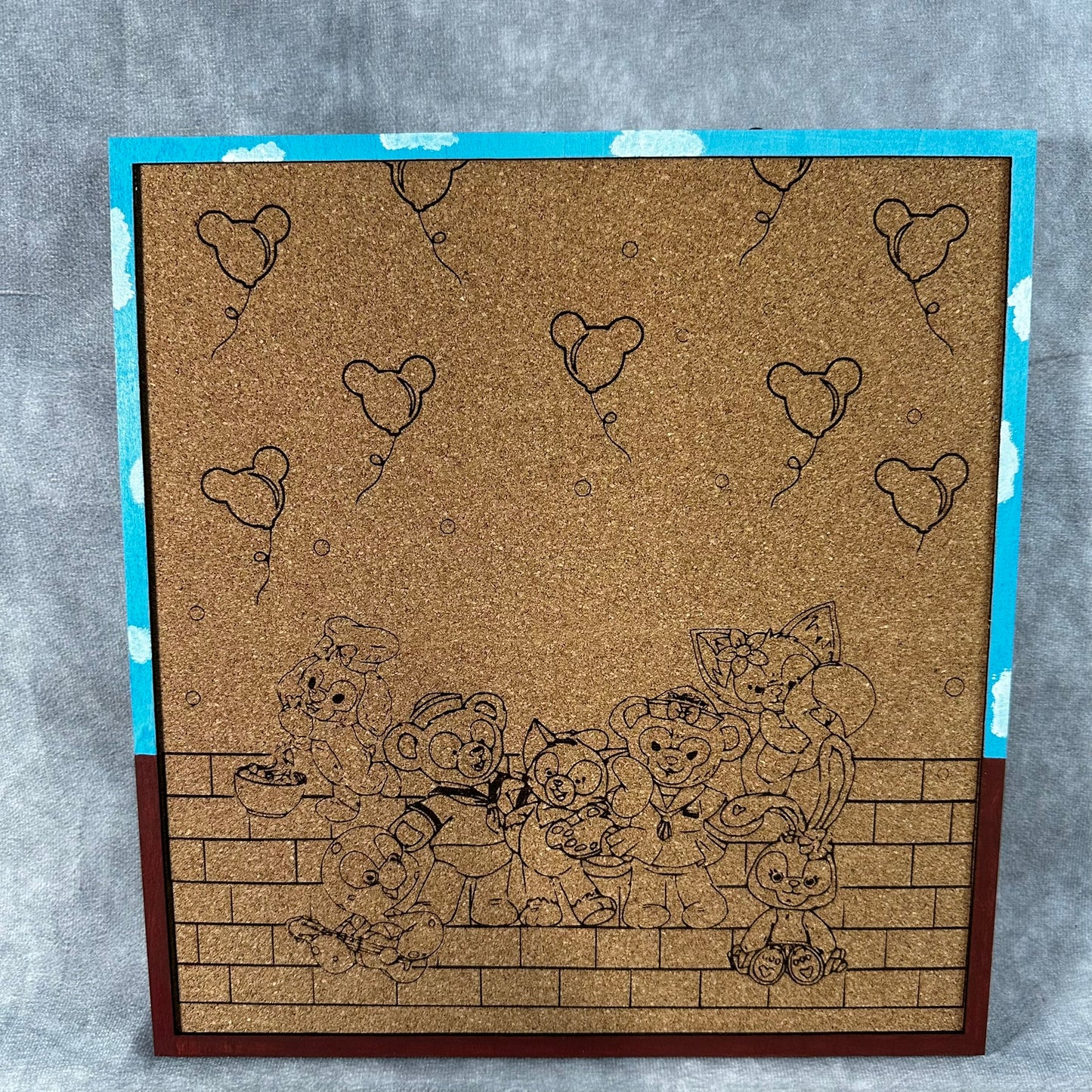 Custom Disney Pin Board - Duffy and Friends - Laser Engraved