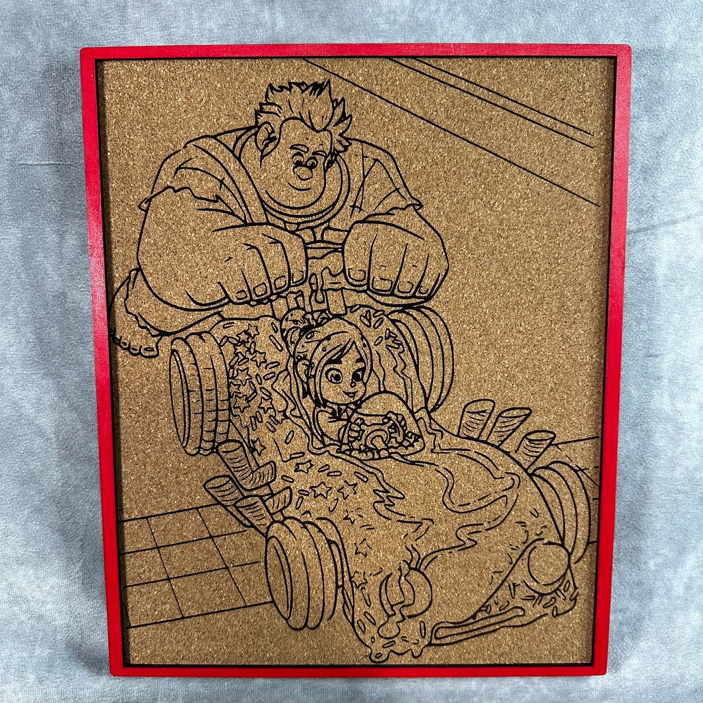 Custom Disney Pin Board - Wreck-It Ralph - Laser Engraved