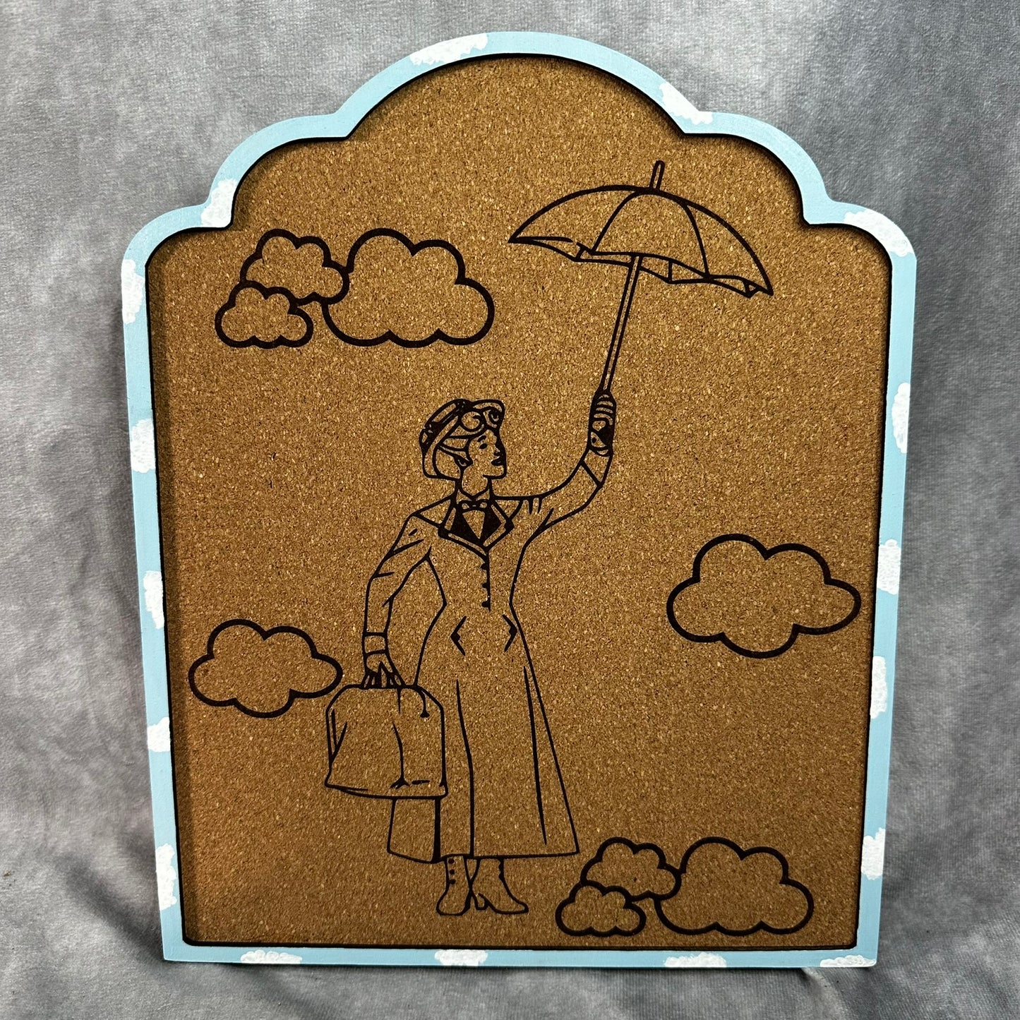 Custom Disney Pin Board - Mary Poppins - Laser Engraved