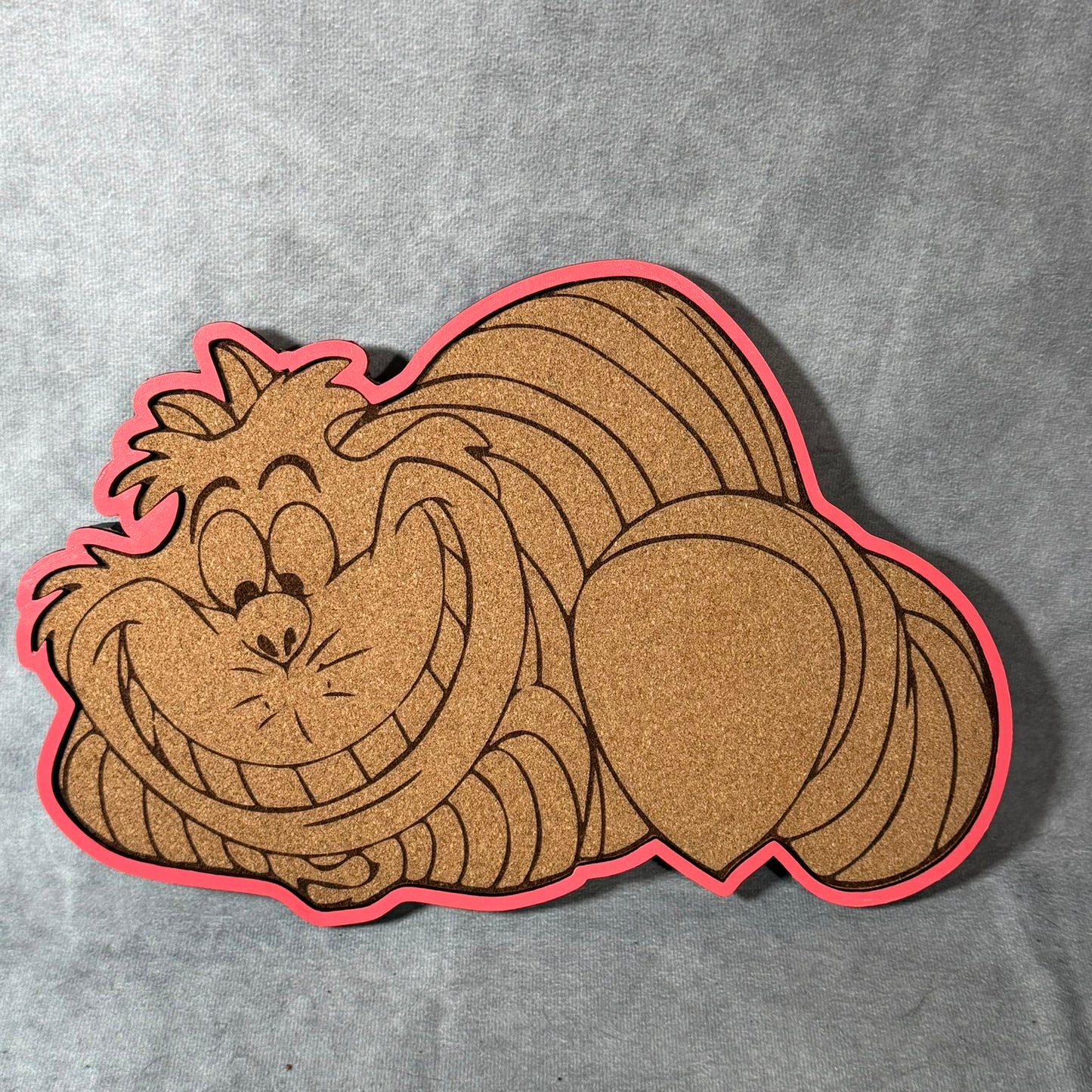 Custom Disney Pin Board - Cheshire Cat Full Body - Laser Engraved