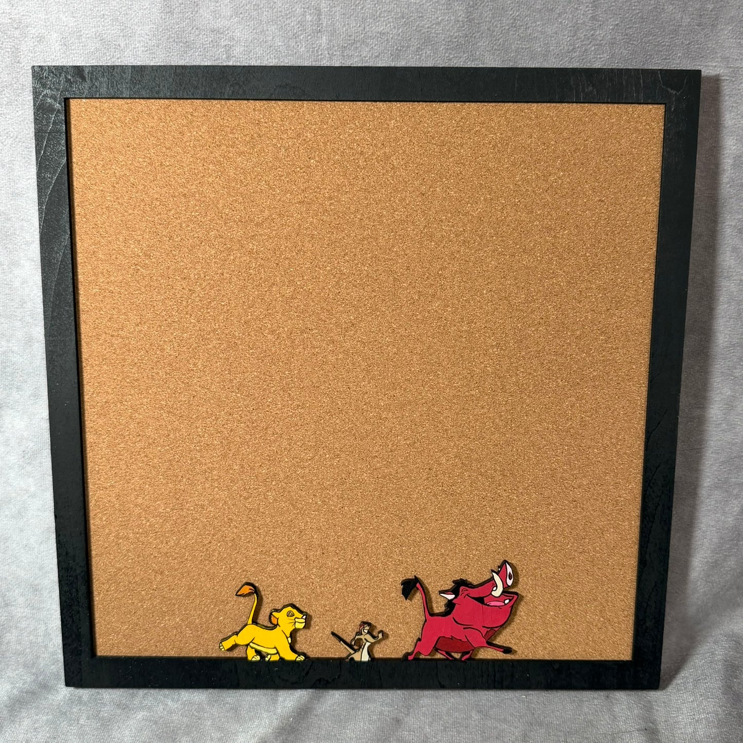 Custom Disney Pin Board - Lion King - Wood Frame