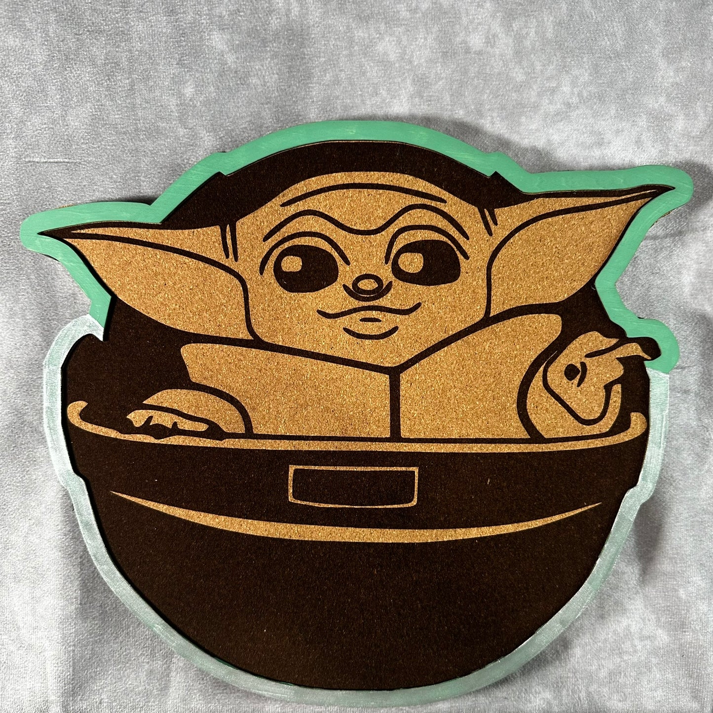 Custom Disney Pin Board - Grogu- Laser Engraved