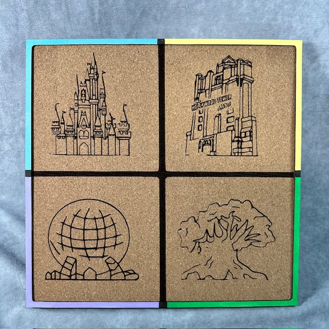 Custom Disney Pin Board - The Park Hopper - Laser Engraved