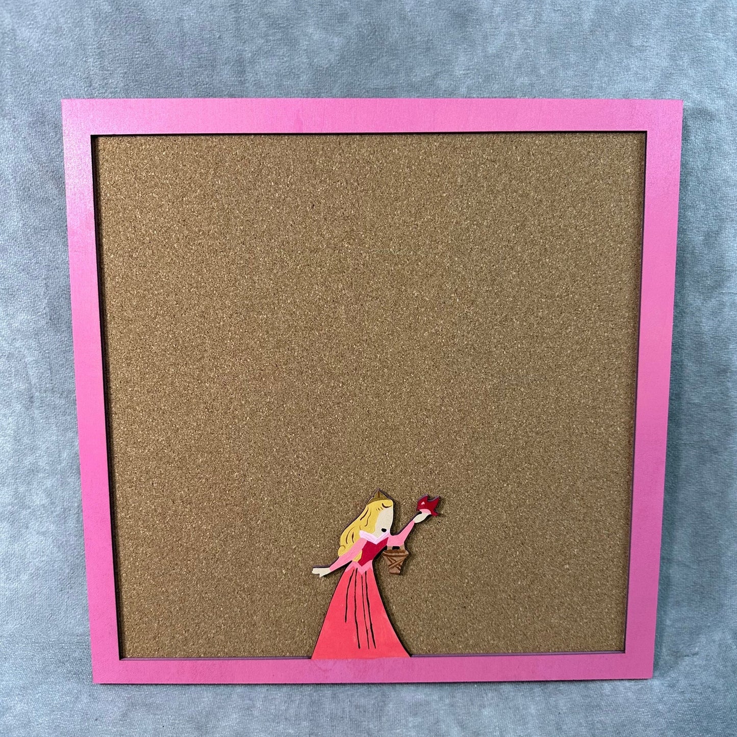 Custom Disney Pin Board - Aurora - Wood Frame