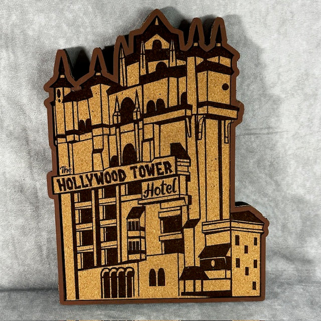 Custom Disney Pin Board - Tower of Terror - Laser Engraved
