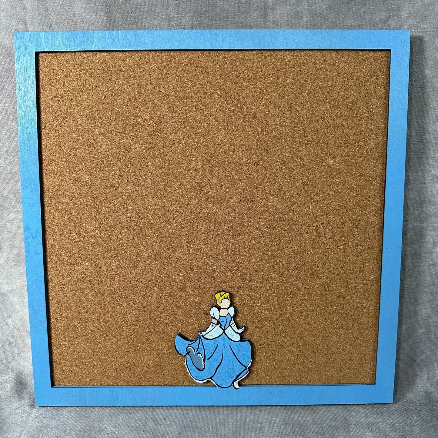 Custom Disney Pin Board - Cinderella Wood Frame