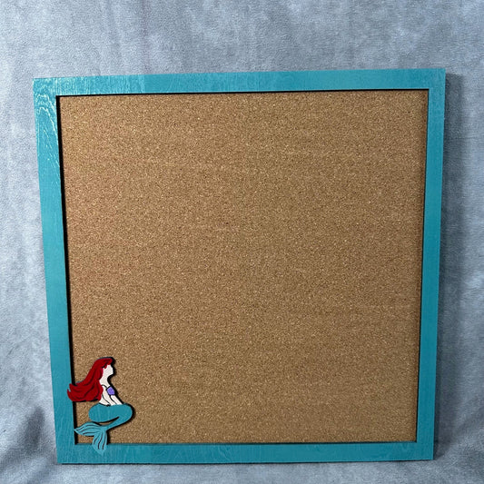 Custom Disney Pin Board - Ariel Little Mermaid - Laser Engraved