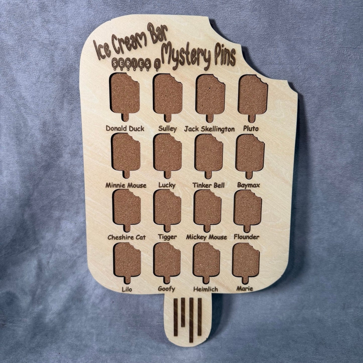 Custom Disney Pin Board - Ice Cream Bars Series 1 - Fits Entire Set!