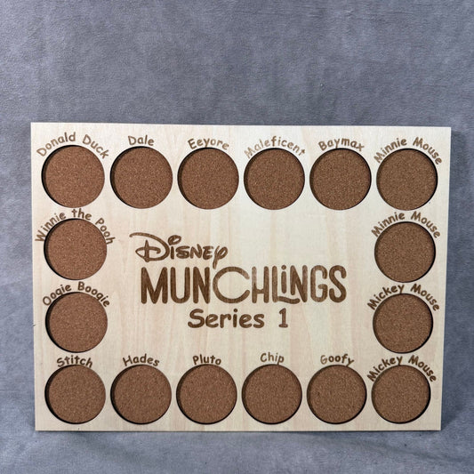 Custom Disney Pin Board - Munchlings Series 1 - Fits Entire Set!