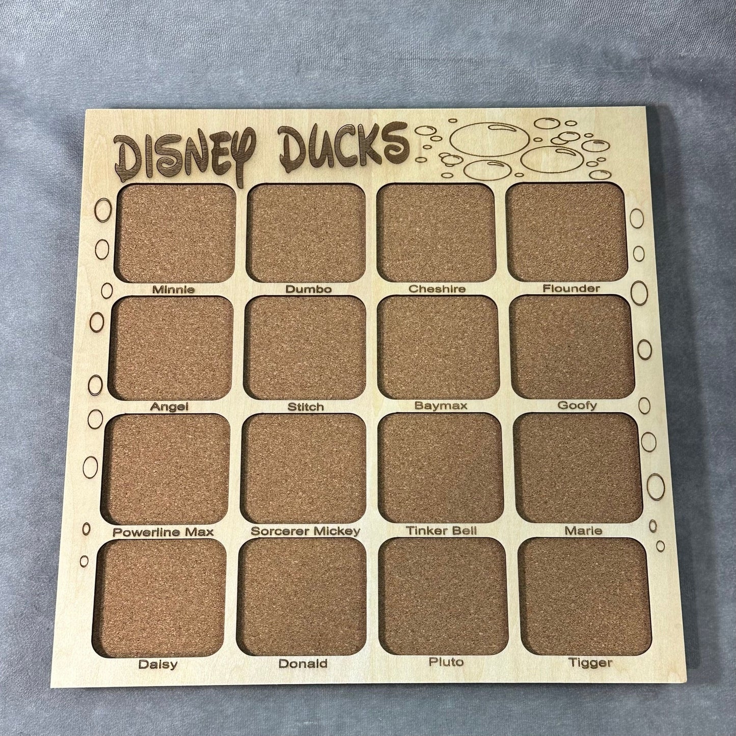 Custom Disney Pin Board - Disney Ducks - Fits Entire Set!