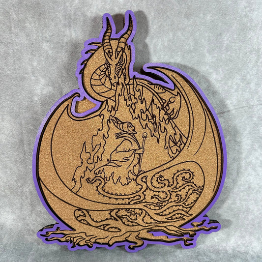 Custom Disney Pin Board - Maleficent - Laser Engraved