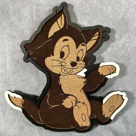 Custom Disney Pin Board - Figaro Cat - Laser Engraved