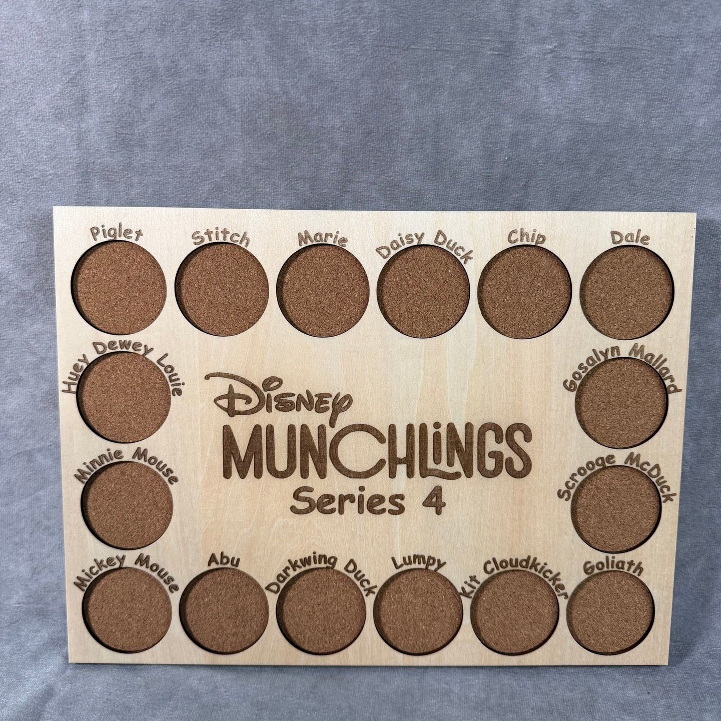 Custom Disney Pin Board - Munchlings Series 4 - Fits Entire Set!