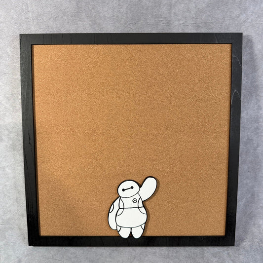 Custom Disney Pin Board - Baymax - Wood Frame