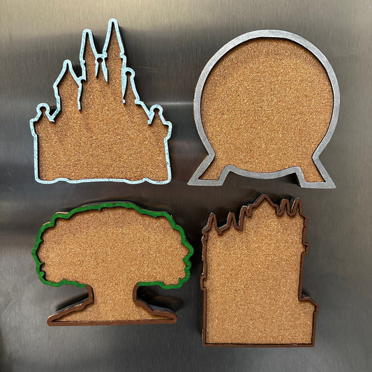 Disney Parks Mini Pin Boards 4 Piece Set - Magnetic Backs