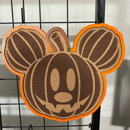 Custom Disney Pin Board - Mickey Pumpkin Head - Laser Engraved