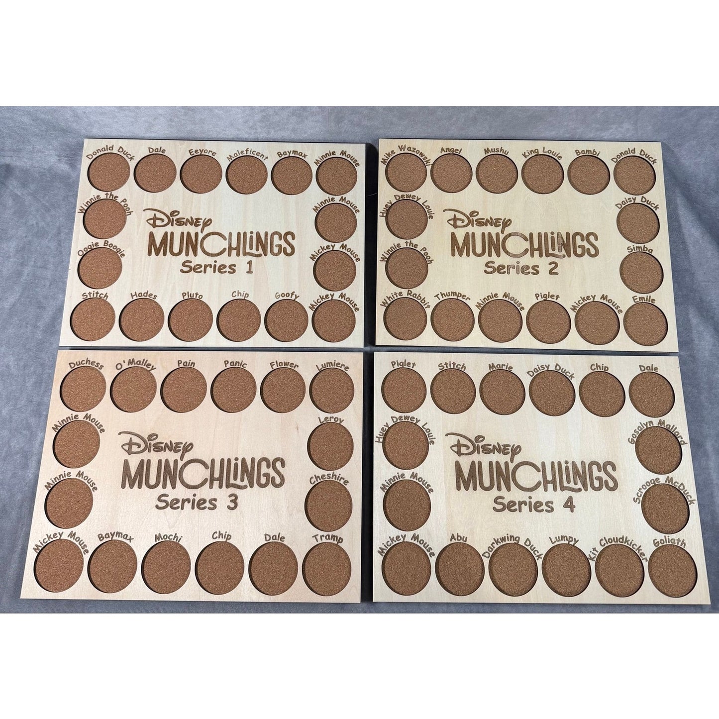 Custom Disney Pin Board - Munchlings Series 1-4 - Fits All 4 Sets!
