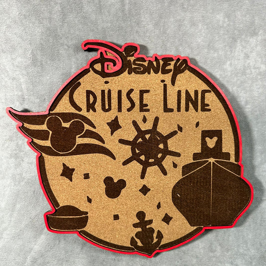 Custom Disney Pin Board - Disney Cruise Line - Laser Engraved