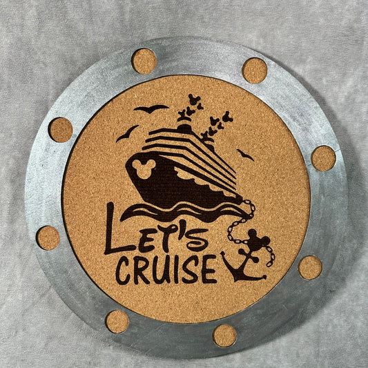 Custom Disney Pin Board - DCL Port Hole - Laser Engraved