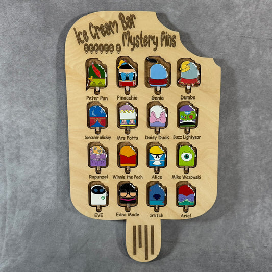 Custom Disney Pin Board - Ice Cream Bars Series 2 - Fits Entire Set!