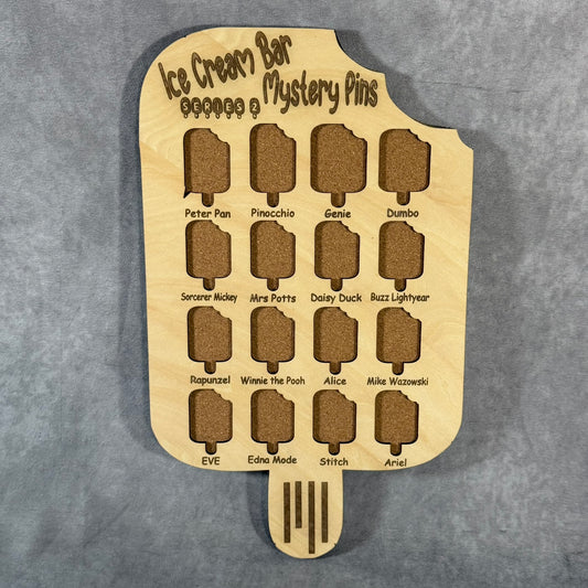 Custom Disney Pin Board - Ice Cream Bars Series 2 - Fits Entire Set!