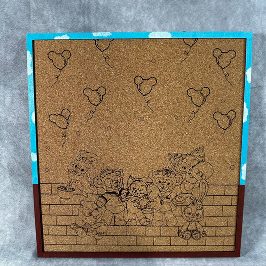 Custom Disney Pin Board - Duffy and Friends - Laser Engraved