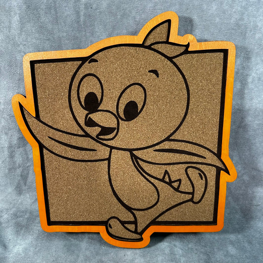 Custom Disney Pin Board - Orange Bird - Laser Engraved