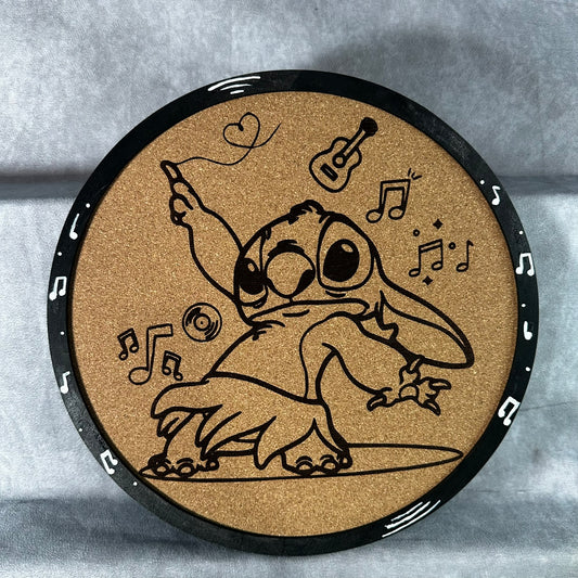 Custom Disney Pin Board - Stitch Dancing - Laser Engraved