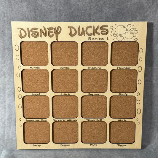 Custom Disney Pin Board - Disney Ducks Series 1 - Fits Entire Set!
