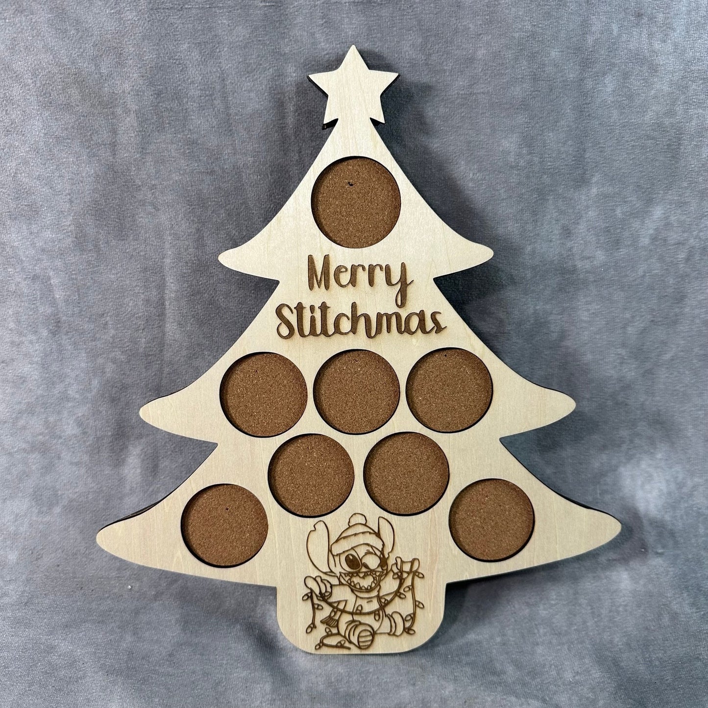 Custom Disney Pin Board - Merry Stitchmas (Christmas Mystery Box) - Fits Entire Set! *Pins not Included*