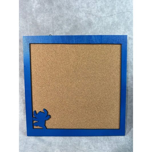 Custom Disney Pin Board - Stitch Wood Border