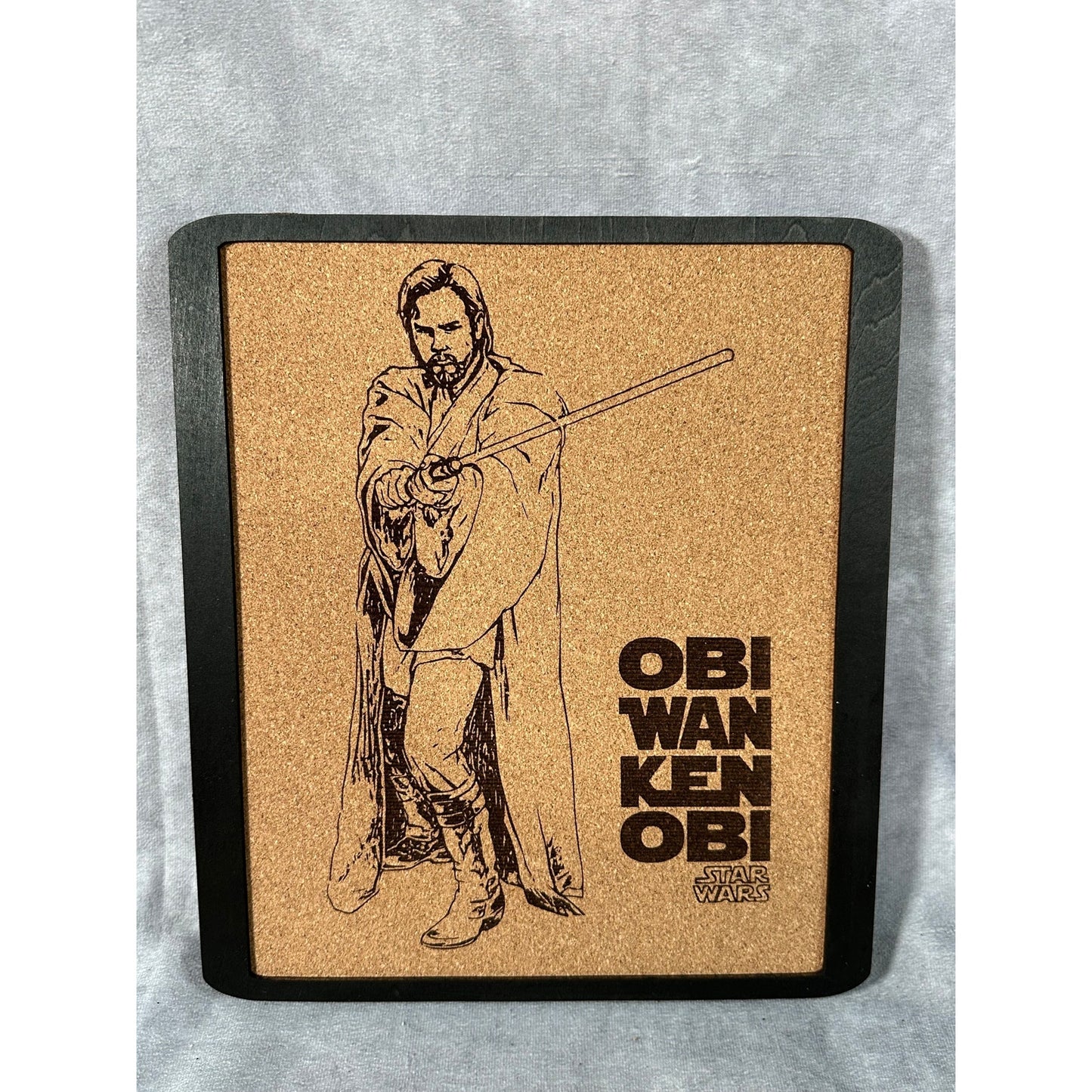 Custom Disney Pin Board - Obi Wan Ken Obi Star Wars - Laser Engraved