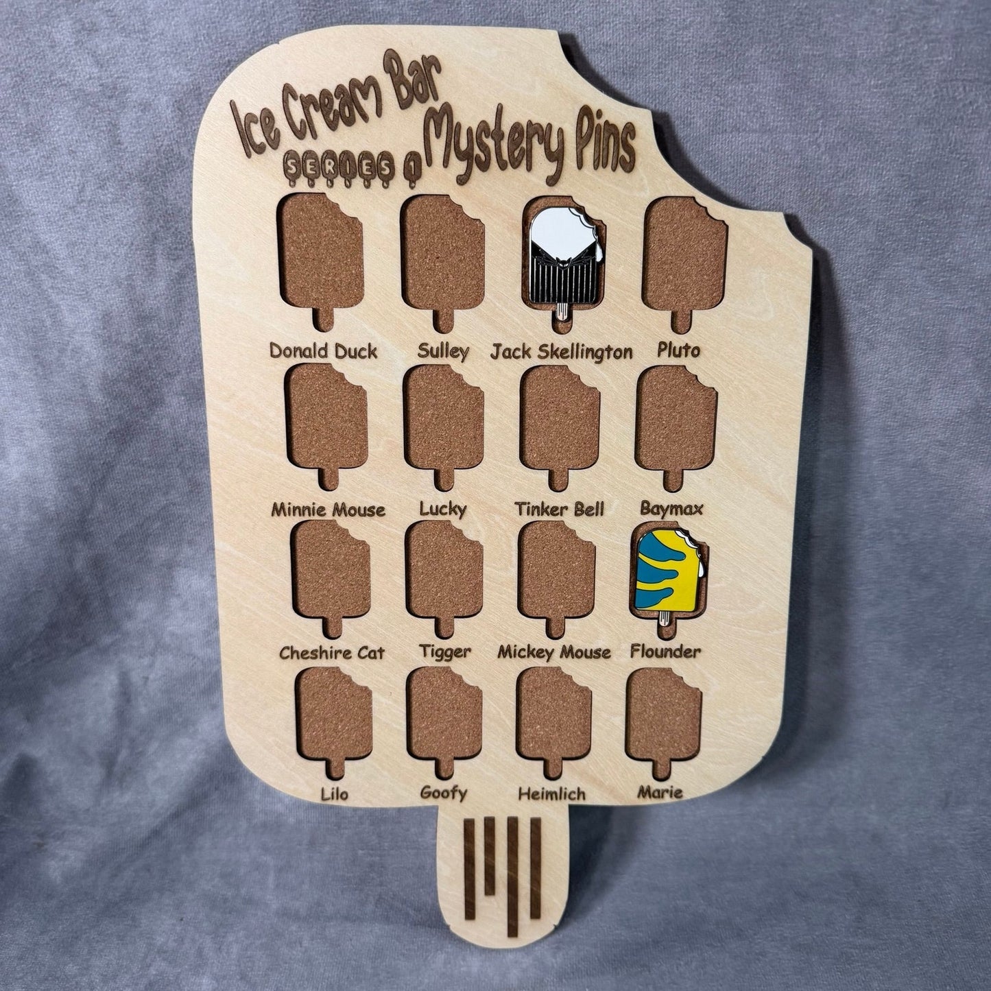 Custom Disney Pin Board - Ice Cream Bars Series 1 - Fits Entire Set!