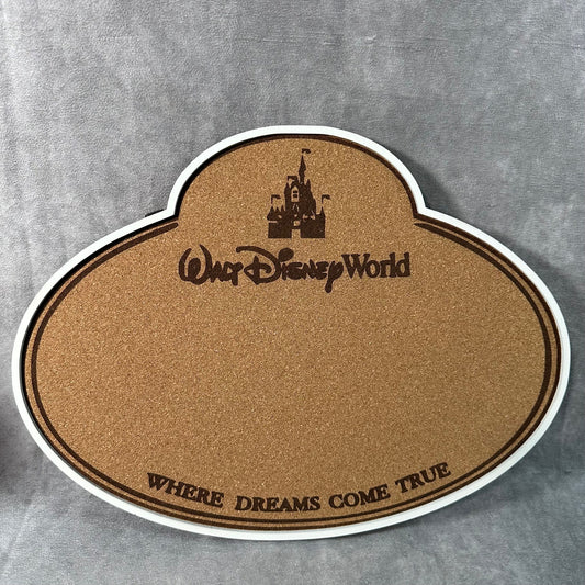 Custom Disney Pin Board - WDW Cast Member Nametag - Laser Engraved