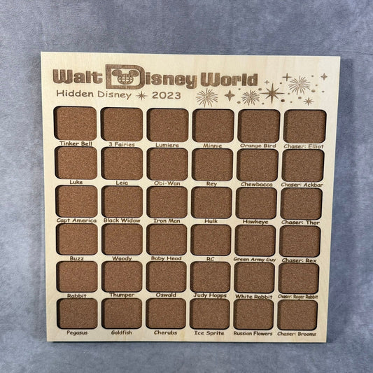 Custom Disney Pin Board - Disney Hidden Mickey 2023 - Fits Entire Set!