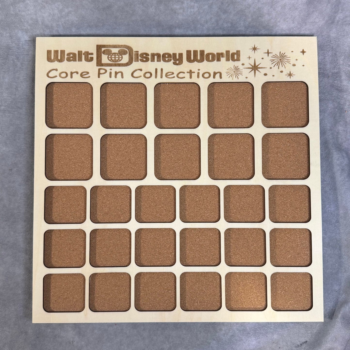 Custom Disney Pin Board - Disney Core Pin Collection - Holds 28 Pins