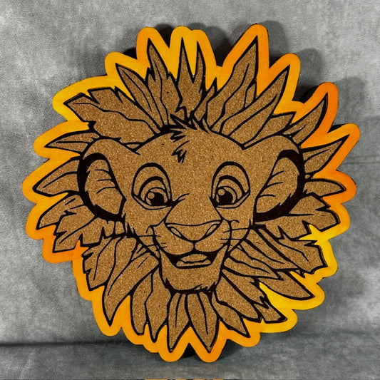 Custom Disney Pin Board - Lion King Simba - Laser Engraved