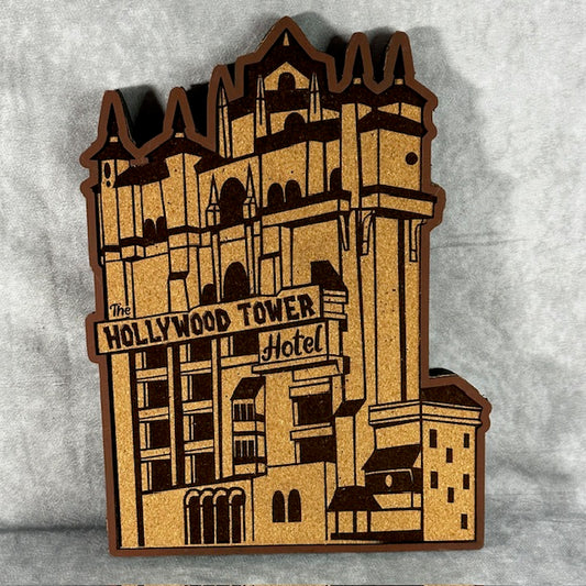 Custom Disney Pin Board - Tower of Terror - Laser Engraved
