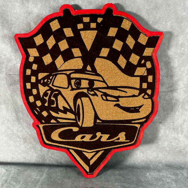 Custom Disney Pin Board - Cars - Laser Engraved