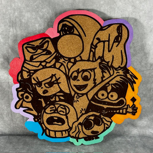 Custom Disney Pin Board - Inside Out - Laser Engraved